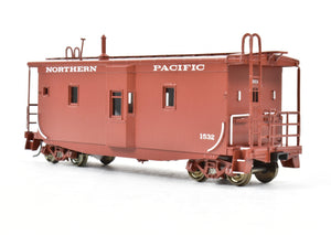 HO Brass CON OMI - Overland Models, Inc. NP - Northern Pacific Wood Bay Window Caboose FP No. 1532