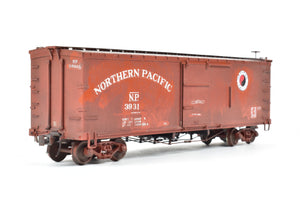 HO Brass W&R Enterprises NP - Northern Pacific Truss Rod Box Car Painted No. 3931 Weathered AS-IS