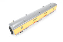 Load image into Gallery viewer, O Brass Sunset Models Third Rail UP - Union Pacific 70’ Harriman Baggage FP Yellow/Gray No. 3026
