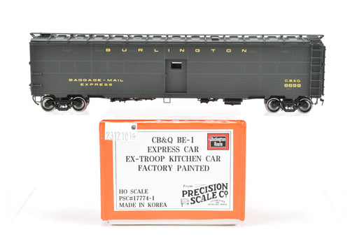  HO Brass CON PSC - Precision Scale Co. CB&Q - Burlington Route BE-1 Express Car Factory Painted