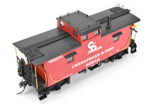 Load image into Gallery viewer, O Brass Sunset Models 2-Rail C&amp;O - Chesapeake &amp; Ohio Steel Caboose FP in Red/Black #90240
