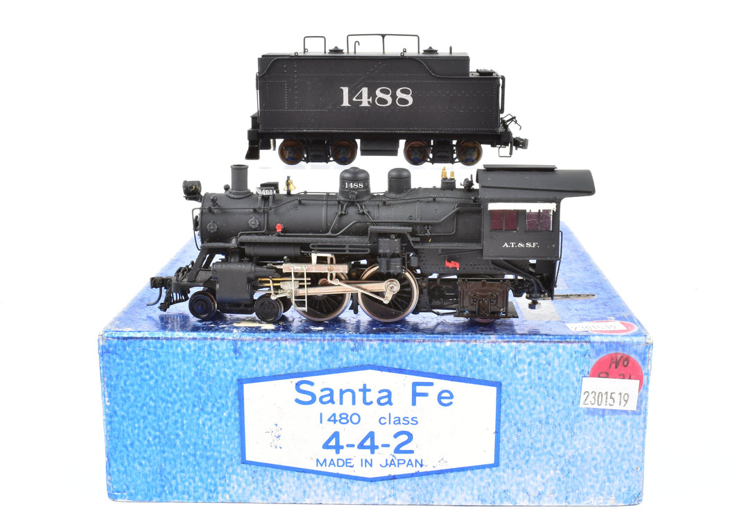 HO Brass Balboa ATSF - Santa Fe 1480 Class 4-4-2 Atlantic CP #1488