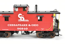 Load image into Gallery viewer, O Brass Sunset Models 2-Rail C&amp;O - Chesapeake &amp; Ohio Steel Caboose FP in Red/Black #90240
