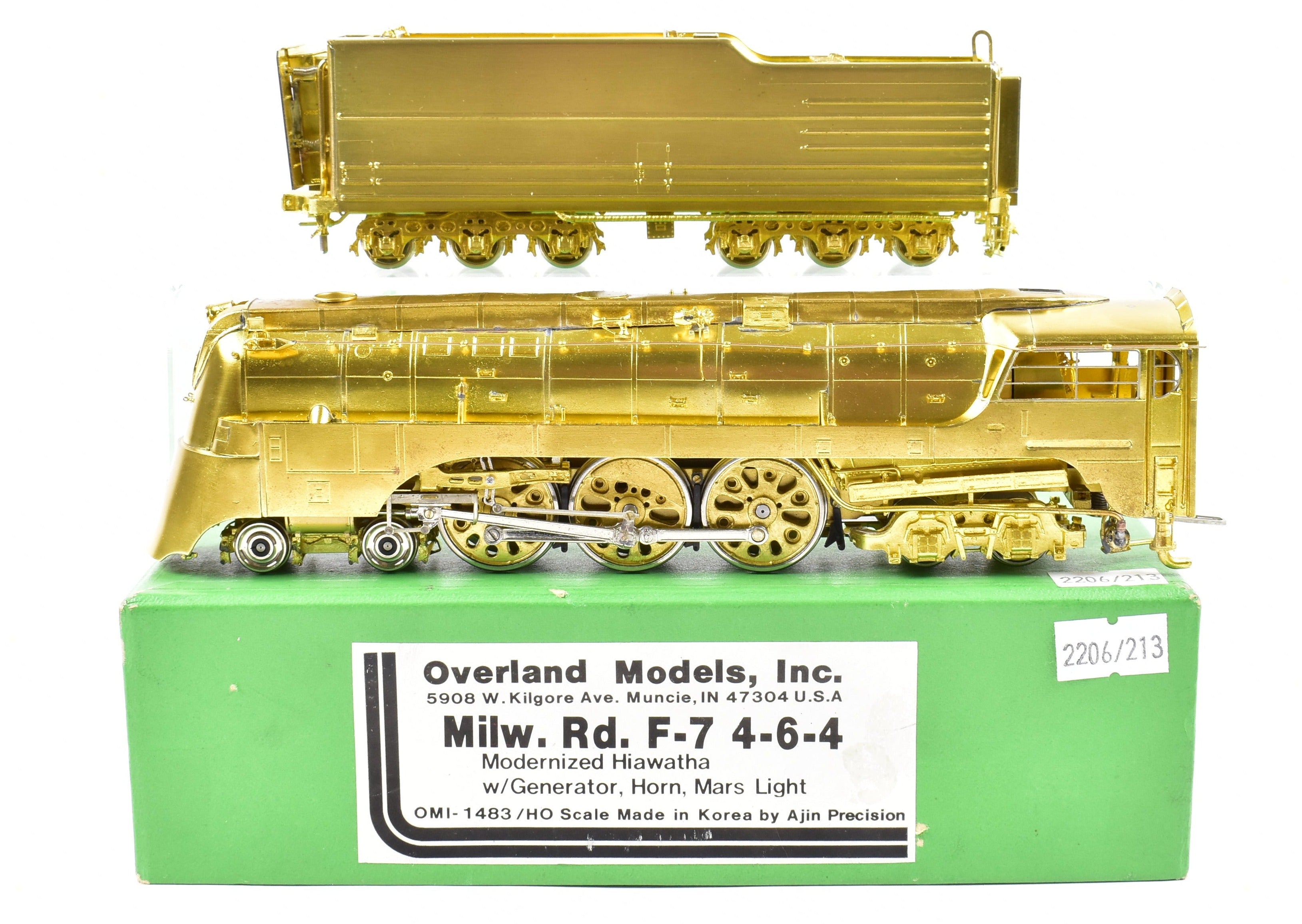 HO Brass CON OMI - Overland Models, Inc. MILW - Milwaukee Road F-7 4-6-4  Baltic AS-IS