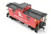 Load image into Gallery viewer, O Brass Sunset Models 2-Rail C&amp;O - Chesapeake &amp; Ohio Steel Caboose FP in Red/Black #90220
