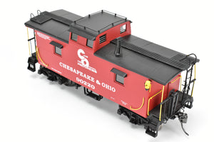 O Brass Sunset Models 2-Rail C&O - Chesapeake & Ohio Steel Caboose FP in Red/Black #90220