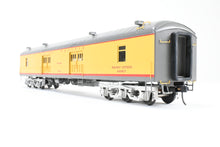 Load image into Gallery viewer, O Brass Sunset Models Third Rail UP - Union Pacific 70’ Harriman Baggage FP Yellow/Gray No. 3035
