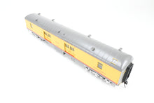 Load image into Gallery viewer, O Brass Sunset Models Third Rail UP - Union Pacific 70’ Harriman Baggage FP Yellow/Gray No. 3035
