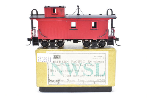 HO Brass NWSL - Northwest Short Line NP - Northern Pacific 1700 Series Wood Caboose as built C/P not lettered