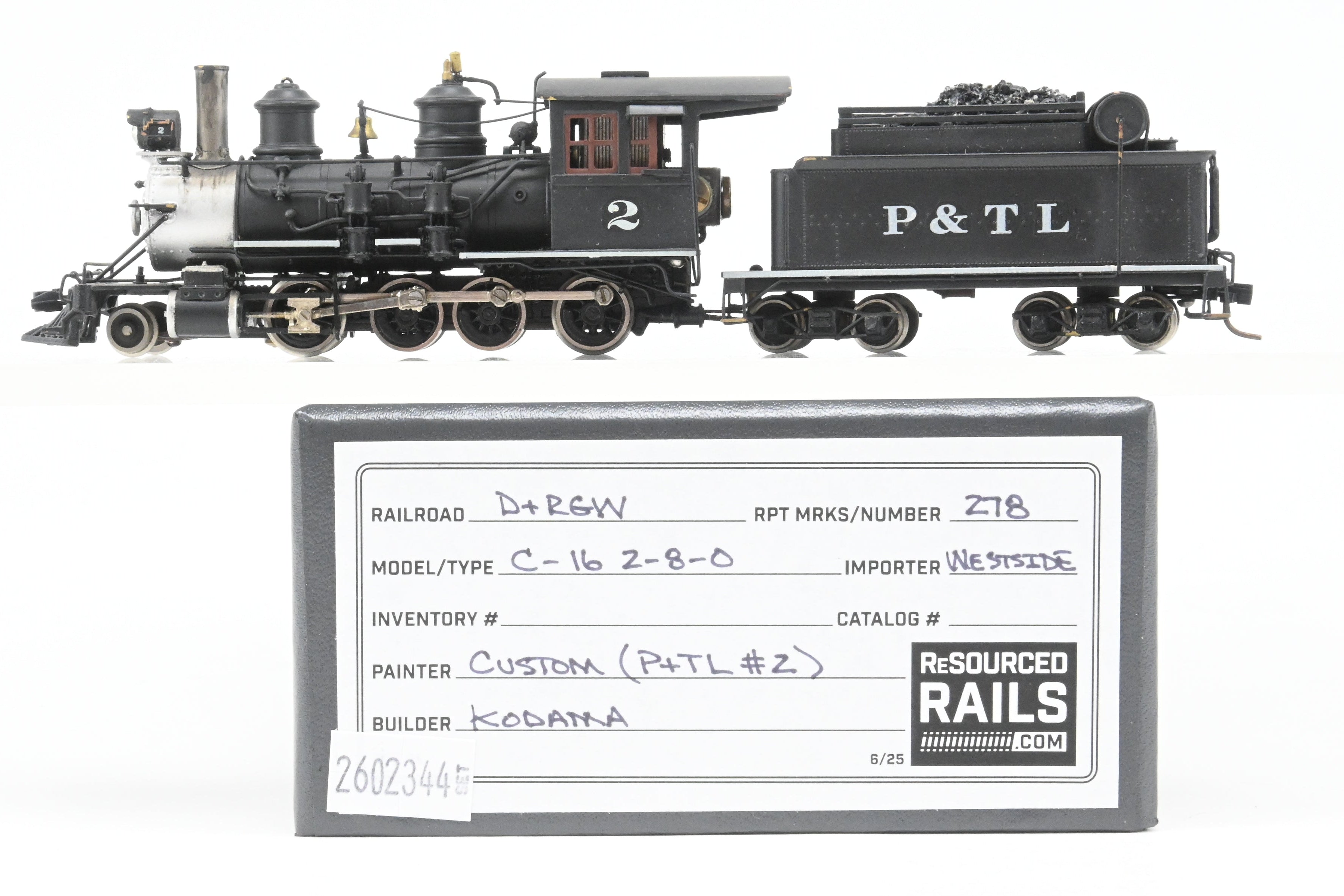 HOn3 Brass CON Westside Model Co. D&RGW - Denver & Rio Grande
