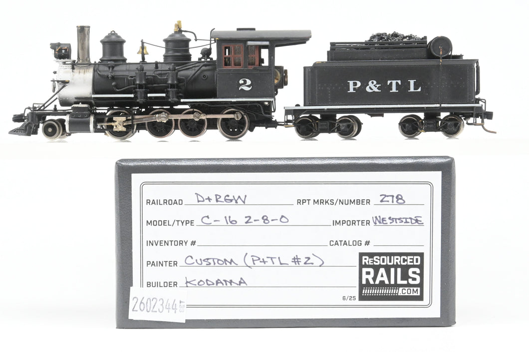 HOn3 Brass CON Westside Model Co. D&RGW - Denver & Rio Grande