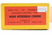Load image into Gallery viewer, HO Brass Suydam SN - Sacramento Northern Niles Wood Interurban Combine 5-Window

