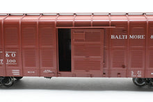 Load image into Gallery viewer, O Brass PSC - Precision Scale Co. B&amp;O - Baltimore &amp; Ohio M-50 Boxcar w/Corrugated Sides Factory Painted No. 367100
