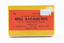 Load image into Gallery viewer, HO Brass Suydam SP - Southern Pacific Brill Gas Electric 75' Combination Coach
