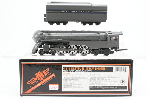 HO MTH - Mike's Train House NYC - New York Central 4-6-4 Streamlined Dreyfuss Hudson W/Sound Factory Painted No. 5449