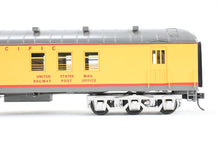 Load image into Gallery viewer, O Brass Sunset Models Third Rail UP - Union Pacific 70’ Harriman RPO FP Yellow/Gray No. 2257
