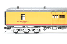 Load image into Gallery viewer, O Brass Sunset Models Third Rail UP - Union Pacific 70’ Harriman RPO FP Yellow/Gray No. 2257
