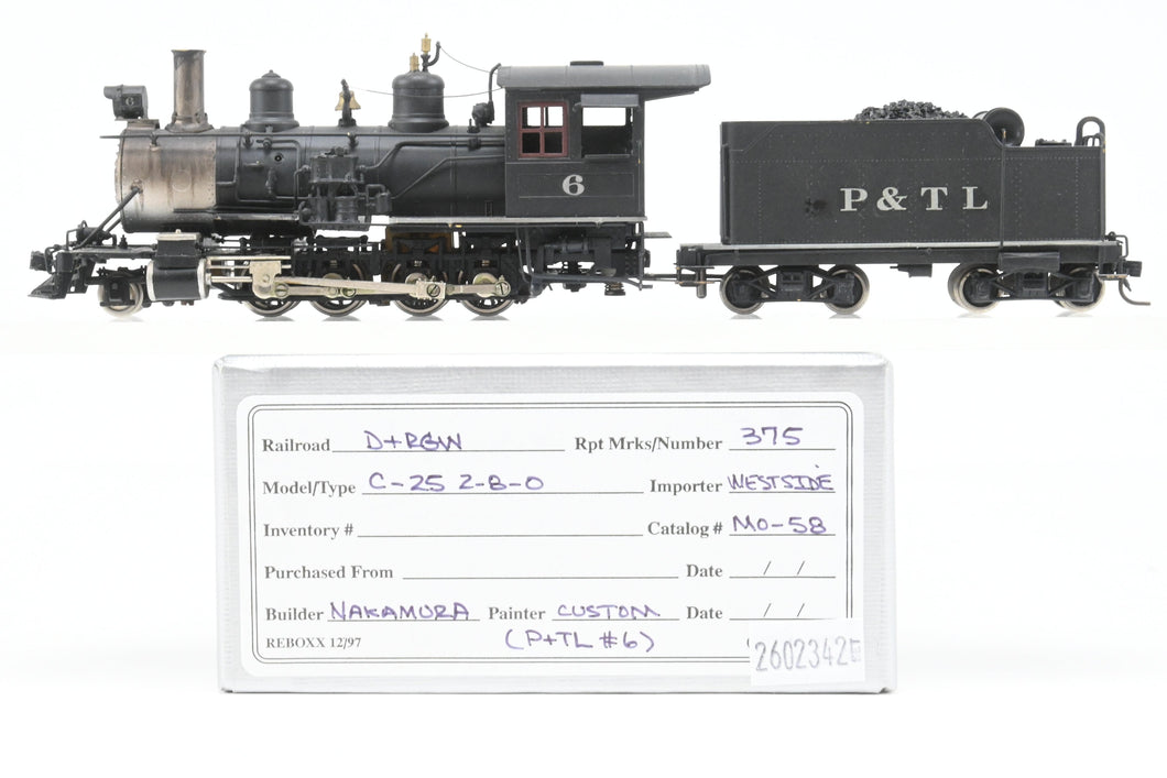 HOn3 Brass CON Westside Model Co. D&RGW - Denver & Rio Grande