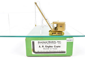 HO Brass OMI - Overland Models, Inc. A. H. Gopher Crane, Mounted on treads - Various Roads