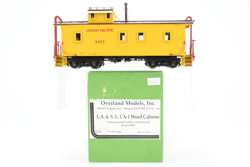 O Brass OMI - Overland Models, Inc. UP - Union Pacific LA & SL CA-1 Wood Caboose Factory Painted No. 3402