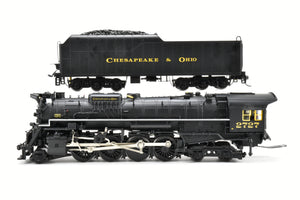 O Scale MTH - Mike's Train House Premier Plastic/Diecast C&O - Chesapeake & Ohio 2-8-4 "Kanawha" 2-Rail Conversion