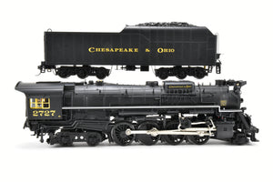 O Scale MTH - Mike's Train House Premier Plastic/Diecast C&O - Chesapeake & Ohio 2-8-4 "Kanawha" 2-Rail Conversion