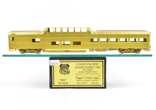 HO Brass Wasatch Model Co. UP - Union Pacific 9000 Series Dome Lounge Observation Modified for Mid-Train Service