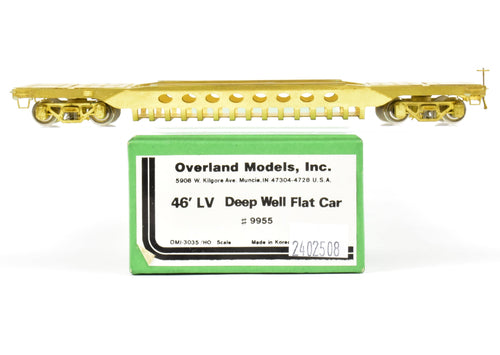 HO Brass OMI - Overland Models, Inc. LV - Lehigh Valley 46' Deep Well Flat Car #9955