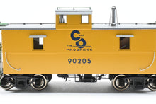 Load image into Gallery viewer, O Brass OMI - Overland Models, Inc. C&amp;O - Chesapeake &amp; Ohio Steel Caboose #90200-90299 Series Factory Painted Yellow Body No. 90205
