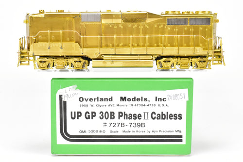 HO Brass OMI - Overland Models, Inc. UP - Union Pacific EMD GP30B PH II Cabless Nos. 727B - 739B