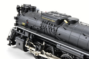 O Scale MTH - Mike's Train House Premier Plastic/Diecast C&O - Chesapeake & Ohio 2-8-4 "Kanawha" 2-Rail Conversion