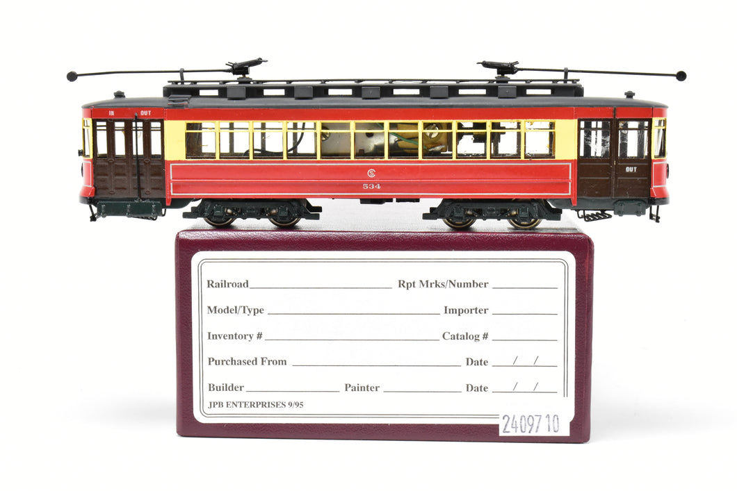 HO Brass Fairfield Models 343 CSL - Chicago Surface Lines Pullman Car Custom Painted No. 534 REBOXX