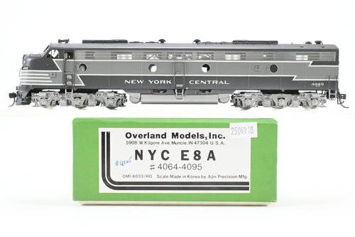 HO Brass OMI - Overland Models, Inc. NYC - New York Central EMD E8A Pro-Painted No. 4065 W/Light Weathering