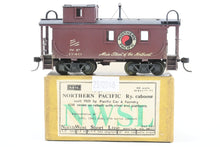 Load image into Gallery viewer, HO Brass NWSL - Northwest Short Line NP - Northern Pacific 1700 Series Wood Caboose Rebuilt Steel Ends &amp; Steps Custom Painted &amp; Weathered No. 1740
