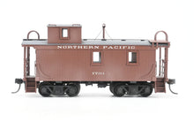 Load image into Gallery viewer, HO Brass NWSL - Northwest Short Line NP - Northern Pacific 1700 Series Wood Caboose 1940’s Rebuilt Custom Painted &amp; Weathered No. 1791
