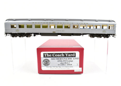 HO Brass TCY - The Coach Yard SP - Southern Pacific SPL #2906-2915 Lounge Class 80-L-1