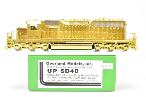 HO Brass OMI - Overland Models Inc. UP - Union Pacific EMD SD40 Nos. 3000-3007 w/Extended Range Dynamic Brakes