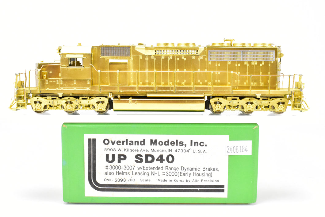 HO Brass OMI - Overland Models Inc. UP - Union Pacific EMD SD40 Nos. 3000-3007 w/Extended Range Dynamic Brakes