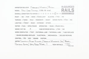 HO Brass OMI - Overland Models, Inc. NYC - New York Central EMD E8A Pro-Painted No. 4065 W/Light Weathering
