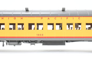 O Brass Sunset Models Third Rail UP - Union Pacific 72’ Harriman Coach FP Yellow/Gray No. 1053