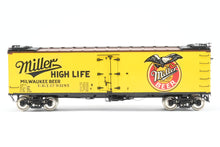 Load image into Gallery viewer, O Brass PSC - Precision Scale Co. PFE - Pacific Fruit Express 40’ R-30-12-9 Wood Refrigerator Car FP URTC 93185 Miller High Life Beer
