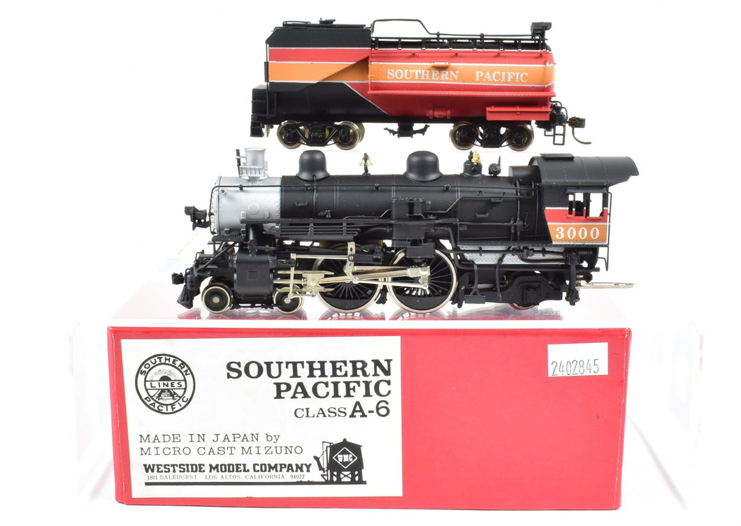 HO Brass Westside Model Co. SP - Southern Pacific Class A-6 Atlantic 4-4-2 F/P Daylight #3000