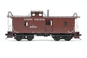 O Brass Sunset Models Third Rail UP - Union Pacific CA-1 Wood Caboose w/ Side Door FP in Red No. 2596