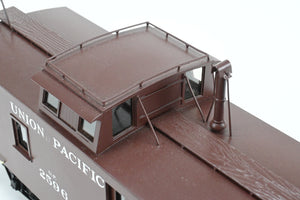 O Brass Sunset Models Third Rail UP - Union Pacific CA-1 Wood Caboose w/ Side Door FP in Red No. 2596