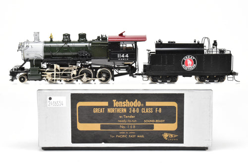 HO Brass PFM - Tenshodo GN - Great Northern 2-8-0 Class F-8 1977 Run Glacier Park Crown Model