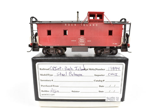 HO Brass OMI - Overland Models, Inc. CRI&P - Rock Island Steel Caboose #17894 C/P