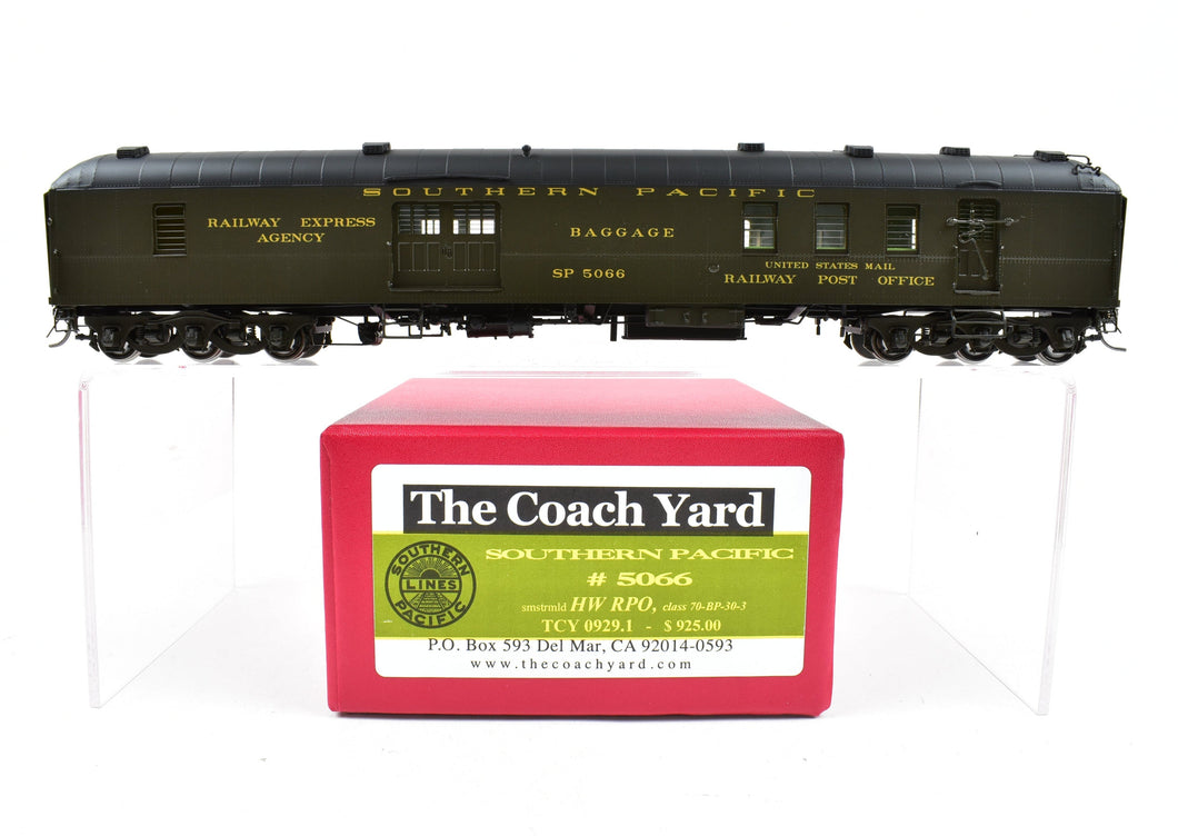 HO Brass TCY - The Coach Yard SP - Southern Pacific Heavyweight RPO/Baggage Car 