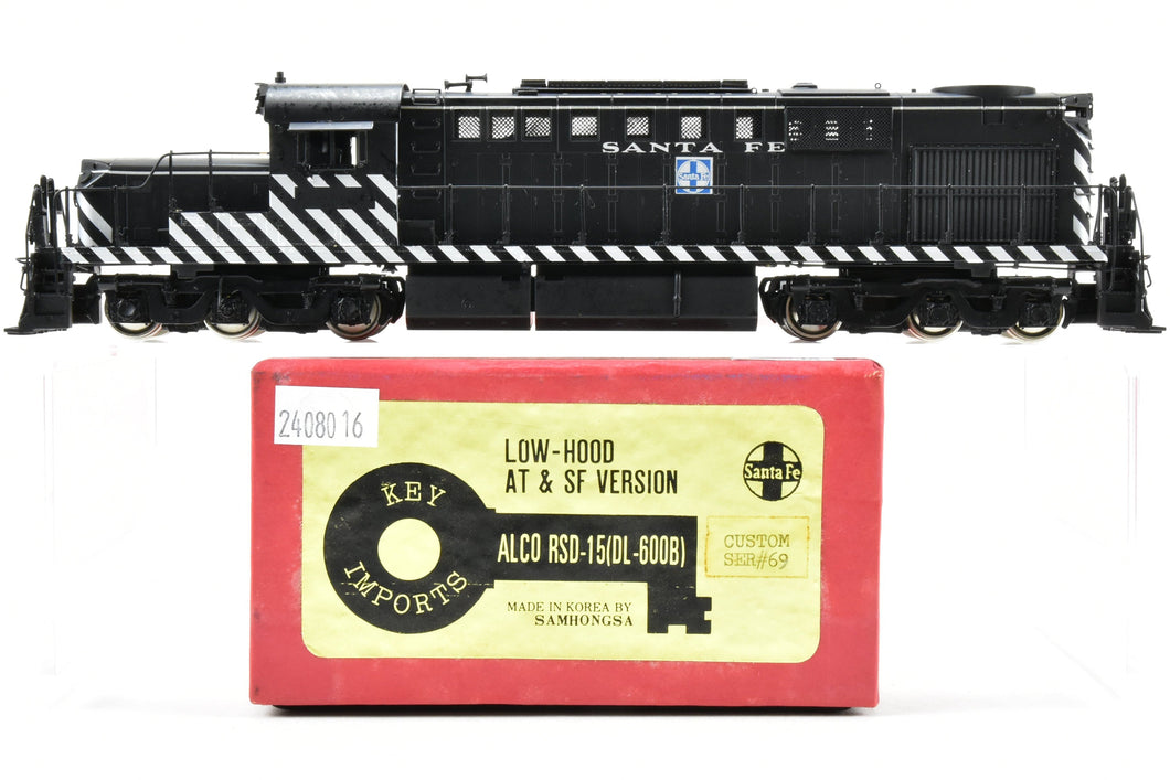 HO Brass Key Imports ATSF - Santa Fe RSD-15 (DL-600B) Low - Hood AT&SF Version CS #69 FP But Un-Numbered