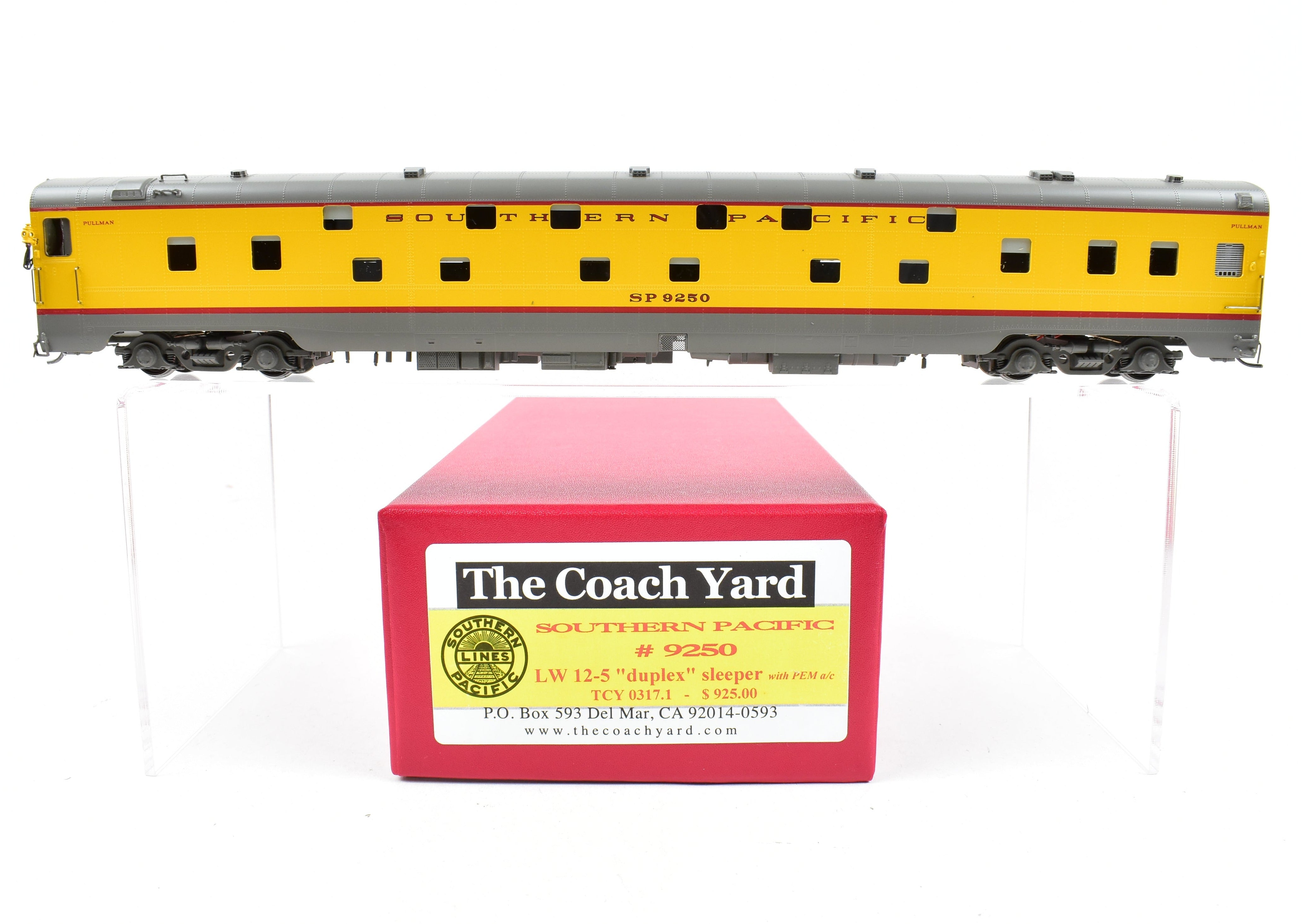 HO NEW Brass TCY - The Coach Yard SP - Southern Pacific