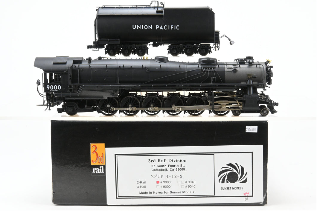 O Brass Sunset Models Third Rail UP - Union Pacific 9000 Class 4-12-2 Factory Painted No. 9000